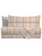 Amo La Casa Sheet Sets Double with Elastic 150x290cm. Beige 4pcs