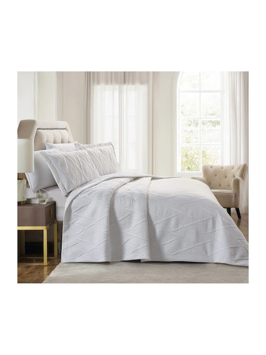 Liolios Home Lily Σετ Σεντόνια Υπέρδιπλα 250x240εκ. White (4τμχ)