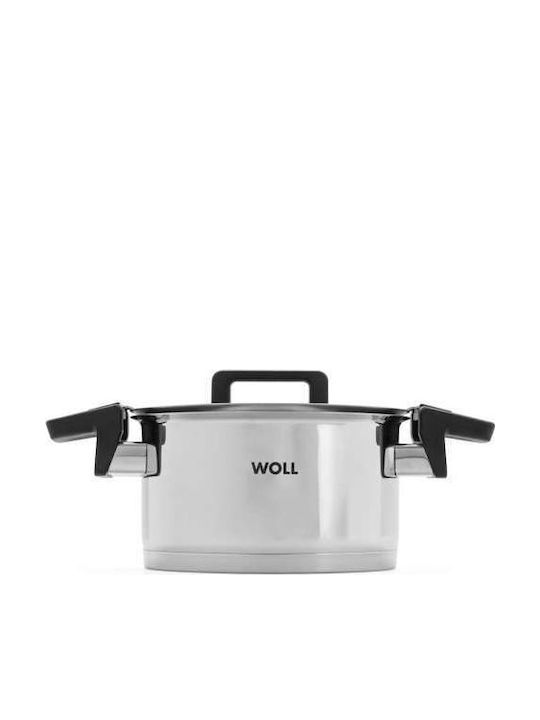 Woll Pots Set of Stainless Steel with Ceramic Coating 3pcs