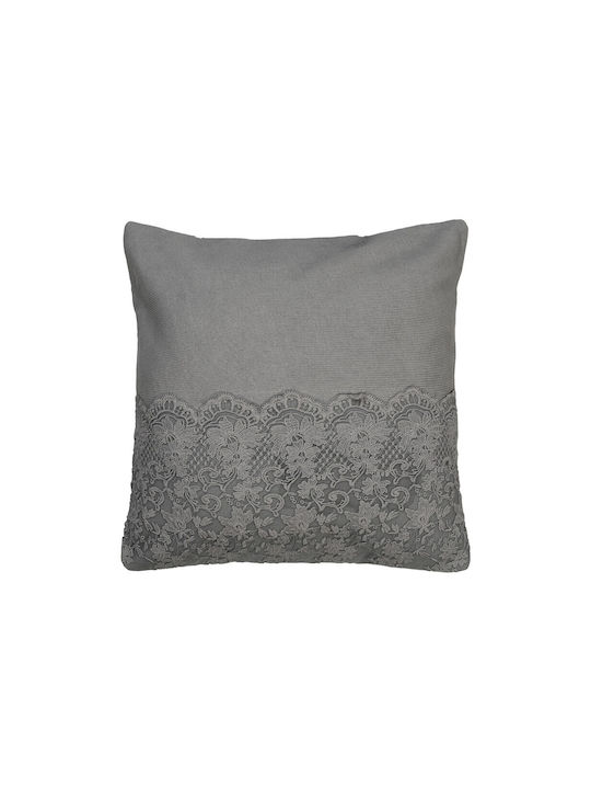 Espiel Espiel Sofa Cushion 100% Cotton Gray 45x45cm