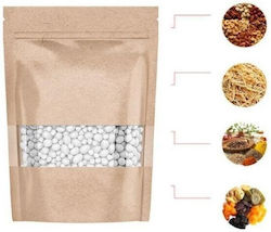 Domani Παράθυρο Doypack Σακουλάκι Χάρτινο Kraft 100τμχ 27x16cm Domani Παράθυρο Doypack Σακουλάκι Χάρτινο Kraft 100τμχ 27x16cm
