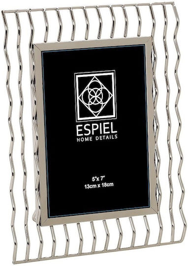 Espiel Metallic Photo Frame with Silver Frame 2 Pieces