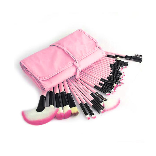 Professional Makeup Brush Set with Synthetic Bristle Various 32 Pieces
