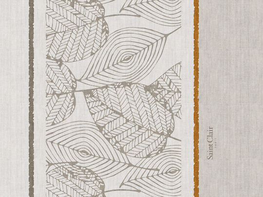 Saint Clair Platzdeckchen Stoff Beige 45x33cm 1Stück