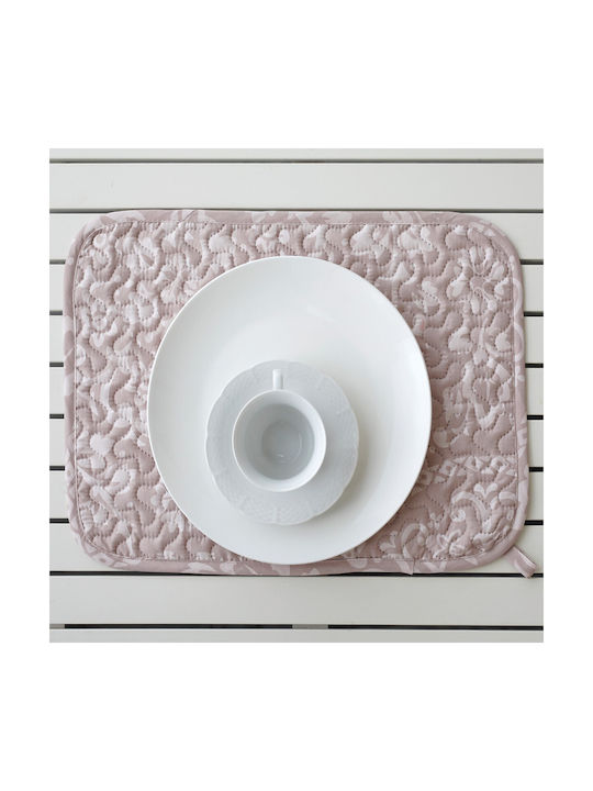 Melinen Dakota Platzdeckchen Stoff Beige 45x31cm 1Stück