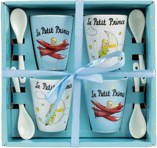 Enesco Κούπα Κεραμική Λευκή 4τμχ Enesco Κούπα Κεραμική Λευκή 4τμχ
