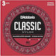 Daddario Set of Nylon Strings for Classic Guitar Classics Normal Tension 28 - 43"