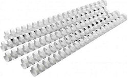 DSB Plastic Spine / Spiral Bookbinding 8mm Plastic Spiral White 8mm DSB Plastic Spine / Spiral Bookbinding 8mm Plastic Spiral White 8mm