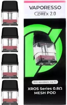 Vaporesso Xros Corex 3 Резервни Pod 4 Броя 3ml с Импенданс 0.8ohm