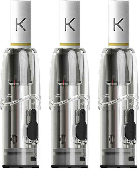 Kiwi Ανταλλακτικά Pod 3τμχ Clear White 1.7ml με Αντίσταση 1.2ohm