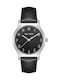 Paul Lorens Women's Watch with Black Leather Strap