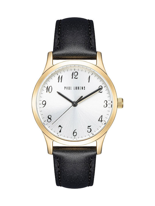 Paul Lorens Women's Watch with Silver Leather S...