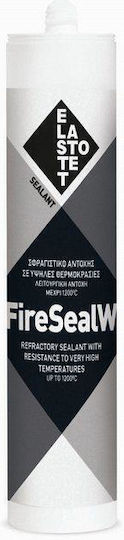 Elastotet Fireseal W Silicon Sigilant Temperatură înaltă neagra 280ml 1buc