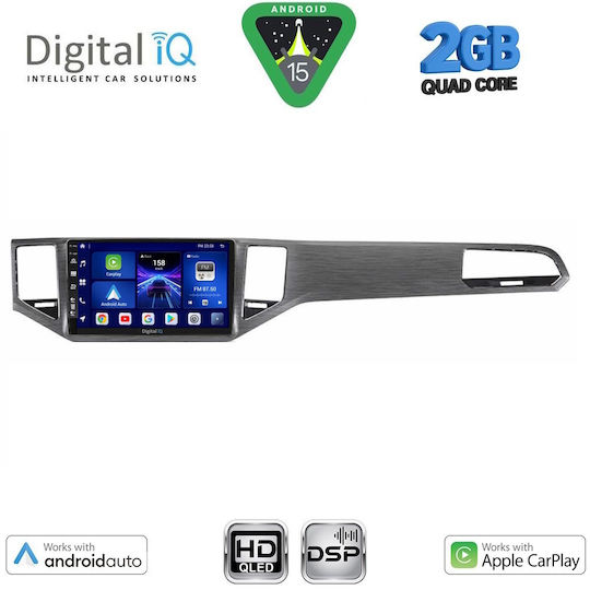 Digital IQ Car Audio System for Mercedes-Benz SL Volkswagen Golf Sportsvan 2014-2021 (Bluetooth/USB/WiFi/GPS/Apple-Carplay/Android-Auto) with Touch Screen 10"