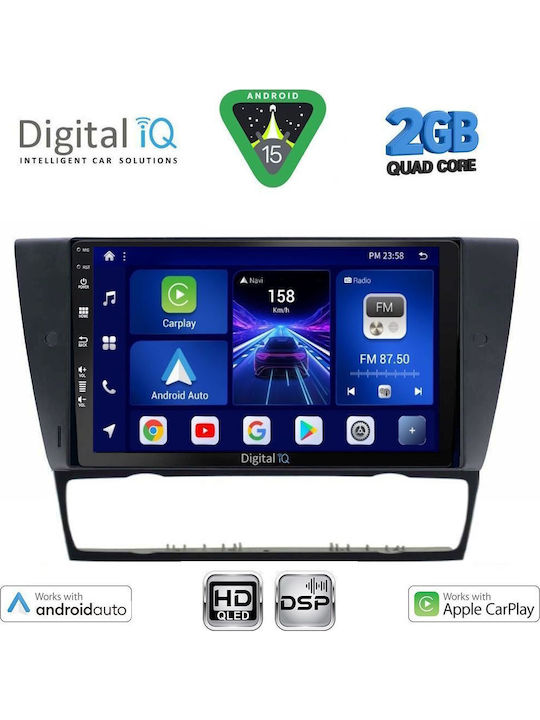 Digital IQ Ηχοσύστημα Αυτοκινήτου για BMW E90 / E91 / E92 2005-2012 (Bluetooth/USB/WiFi/GPS/Apple-Carplay/Android-Auto) με Οθόνη Αφής 9"