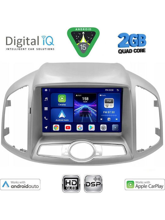 Digital IQ Car Audio System for Chevrolet Captiva 2012-2018 (Bluetooth/USB/WiFi/GPS/Apple-Carplay/Android-Auto) with Touch Screen 9"