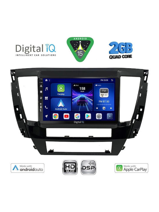 Digital IQ Auto-Audiosystem für Mitsubishi Pajero 2013 (Bluetooth/USB/WiFi/GPS/Apple-Carplay/Android-Auto) mit Touchscreen 9"