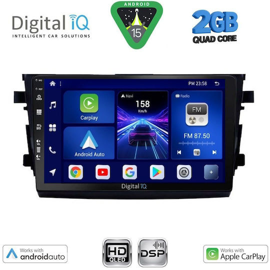 Digital IQ Auto-Audiosystem für Suzuki Celerio 2015-2021 (Bluetooth/USB/WiFi/GPS/Apple-Carplay/Android-Auto) mit Touchscreen 9"