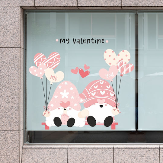 Schaufenster- und Wandsticker Valentinstag Sitzbank Liebe 125x145cm