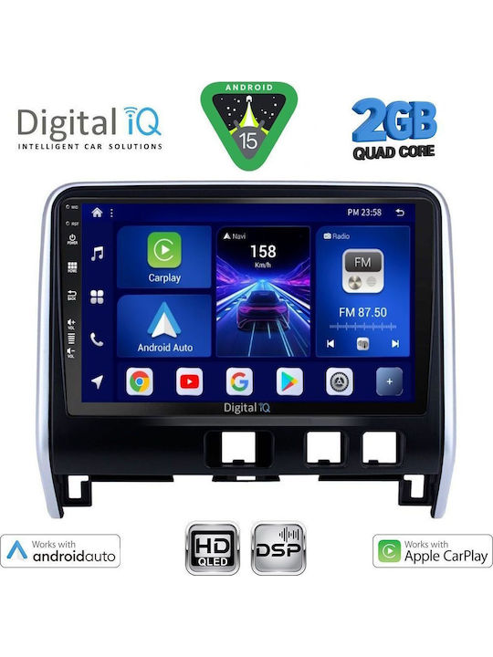 Digital IQ Car Audio System for Nissan Serena 2016-2022 (Bluetooth/USB/WiFi/GPS/Apple-Carplay/Android-Auto) with Touch Screen 10"