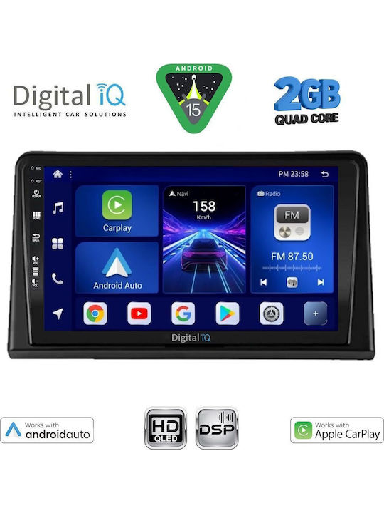 Digital IQ Car Audio System for Renault Express 2020 (Bluetooth/USB/WiFi/GPS/Apple-Carplay/Android-Auto) with Touch Screen 9"