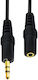 Converter 3.5mm male to 3.5mm female Gold 5pcs 01.037.0516