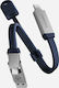 Energea Sheath Key 2-in-1 Cable Usb-c to Usb-c/Usb-a 480Mbps 60W 15cm Blue Cbl-shthkey-blu015