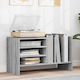 vidaXL Hi-Fi Furniture Gray 35x78.5x45cm