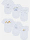 Pretty Baby White-sky blue 6pcs