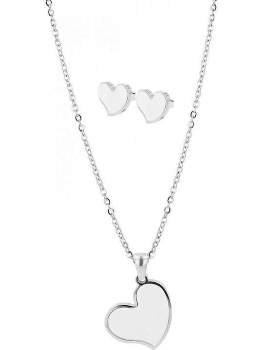 Akzent Set with Necklace & Earrings from Steel