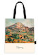 Cotton Shopping Bag "Montagne St Victoire" Cezanne 44x38 Cm