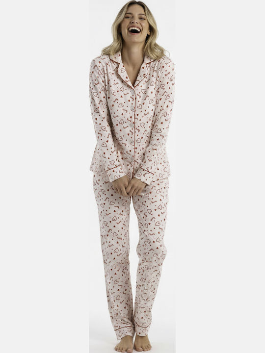 Infiore Winter Women's Pyjama Set Red