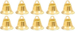 Chrystal Bell Christmas Tree Ornaments Gold Bells Set 10 Pieces Chrystal Bell Christmas Tree Ornaments Gold Bells Set 10 Pieces