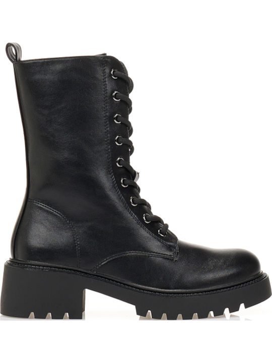 Women's Ankle Boots with Medium Heel Black