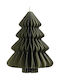 Papierbaum Grün Champagner Gold Glitzer 40 Schichten H.15cm Decoris 709205 00054538