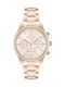 Paul Lorens Women's Watch Chronograph with Pink Gold Metal Bracelet