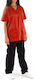 DS Wear Women's Red Pants & Blouse Set