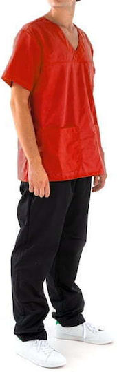 DS Wear Unisex Red Pants & Blouse Set