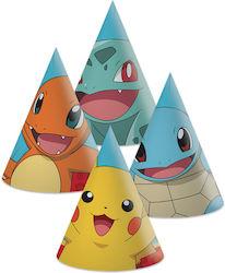 Papier Partyhüte Pokémon 6 Stück #98394