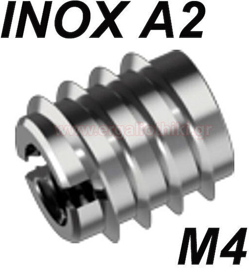 Wood Plug Screw Inox A2 M4 Bussola