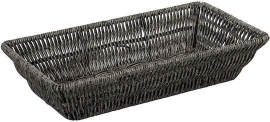 Espiel Set of Decorative Baskets Rattan Gray 32.5x17.5x6.5cm 4pcs