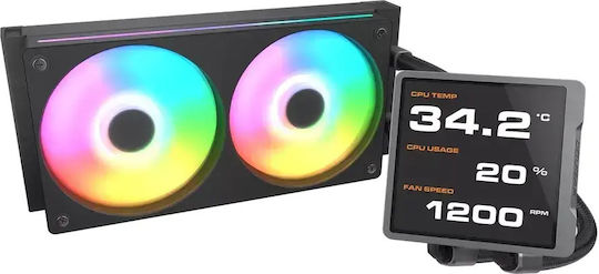 Cougar Poseidon Vistek PRO Υδρόψυξη AIO CPU με 2 Ανεμιστήρες 120mm και ARGB Φωτισμό