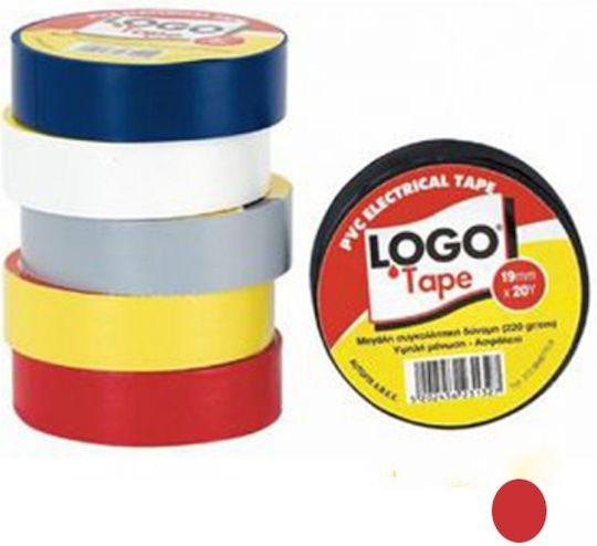 Logo Insulation Tape 19mm x 20m PVC Red Red