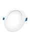 Wellmax Round Recessed LED Panel 18W with Cool White Light 6500K 22.5cm Quantity 2