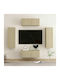Wand Wohnzimmer Schrank aus Spanplatte Sonoma 80x30x30cm