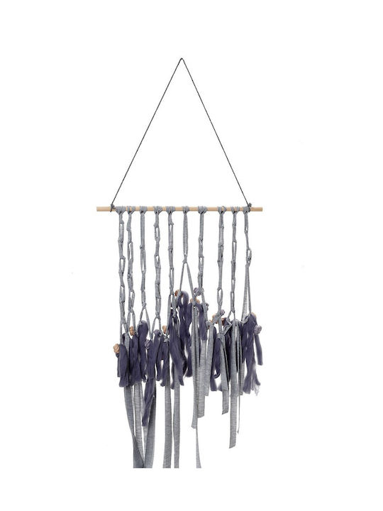 Espiel Hanging Wall Decor Gray Fabric 40x76cm 2 Pieces