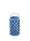 Espiel Laterne Keramik Blau 12.5x12.5x20.5cm 1Stück