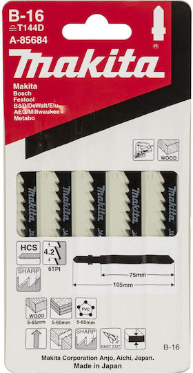 Makita T144D Λάμες 75mm 5τμχ