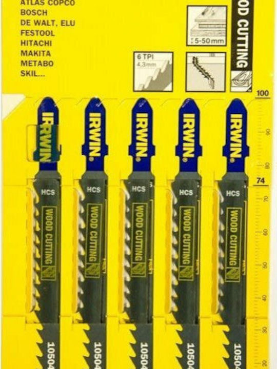 Irwin T144D BJSB Λάμες για Ξύλο 100mm 100τμχ