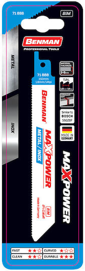 Benman 71888 Острие 14TPI за Метал 150мм